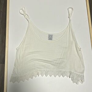 White tank top lace bottom